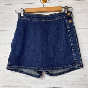Judy Blue Skorts Womens Size Small Dark Wash Denim Cotton Blend Springtime